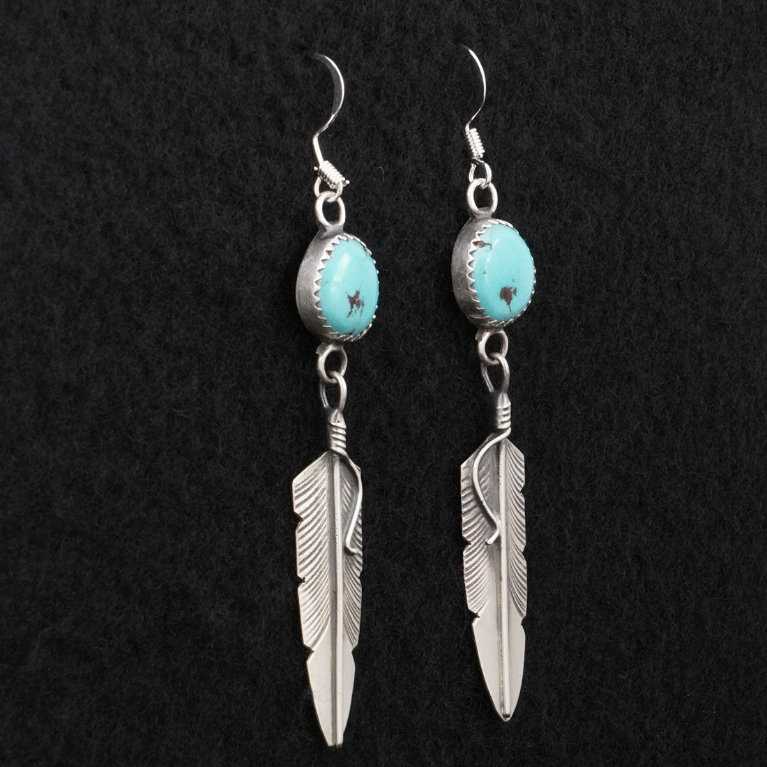 Chris Charley Turquoise & Sterling Silver Earrings