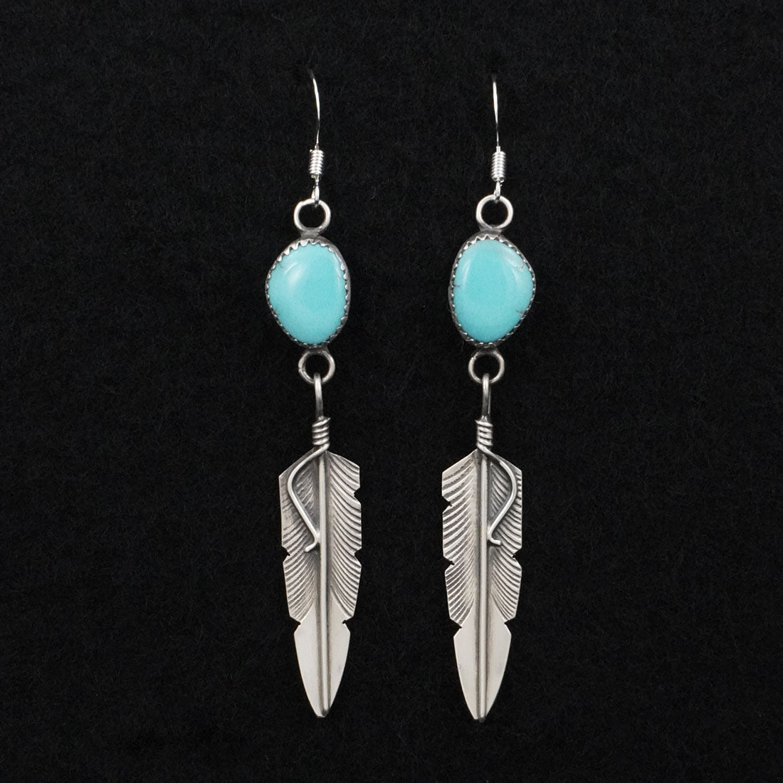 Chris Charley Turquoise & Sterling Silver Earrings