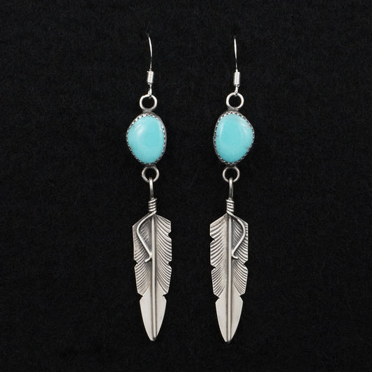Chris Charley Turquoise & Sterling Silver Earrings