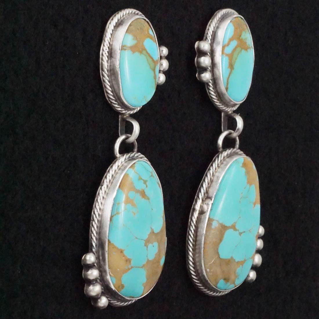 Betty Tom Turquoise & Sterling Silver Earrings