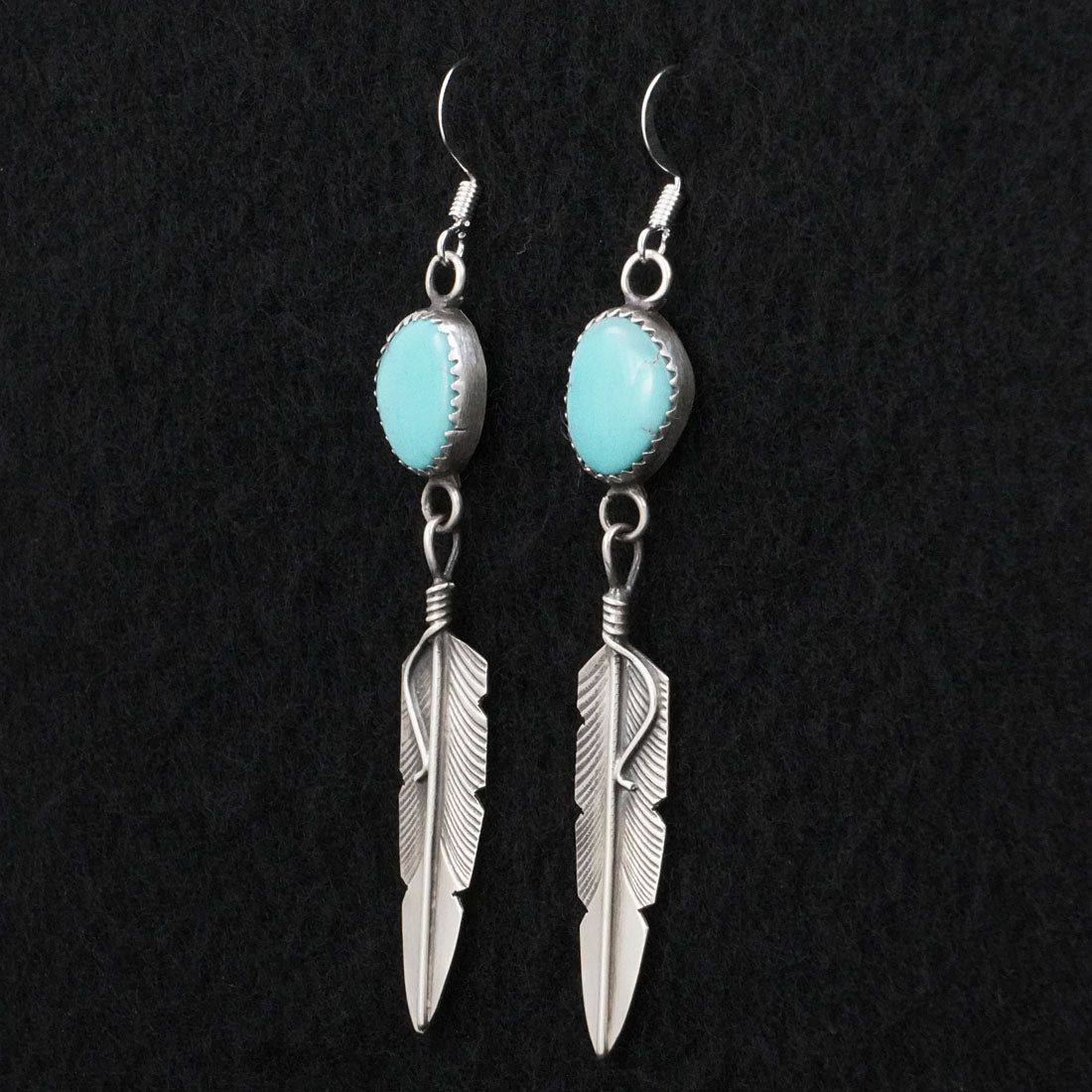 Chris Charley Turquoise & Sterling Silver Earrings