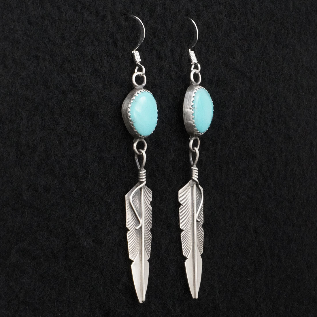 Chris Charley Turquoise & Sterling Silver Earrings