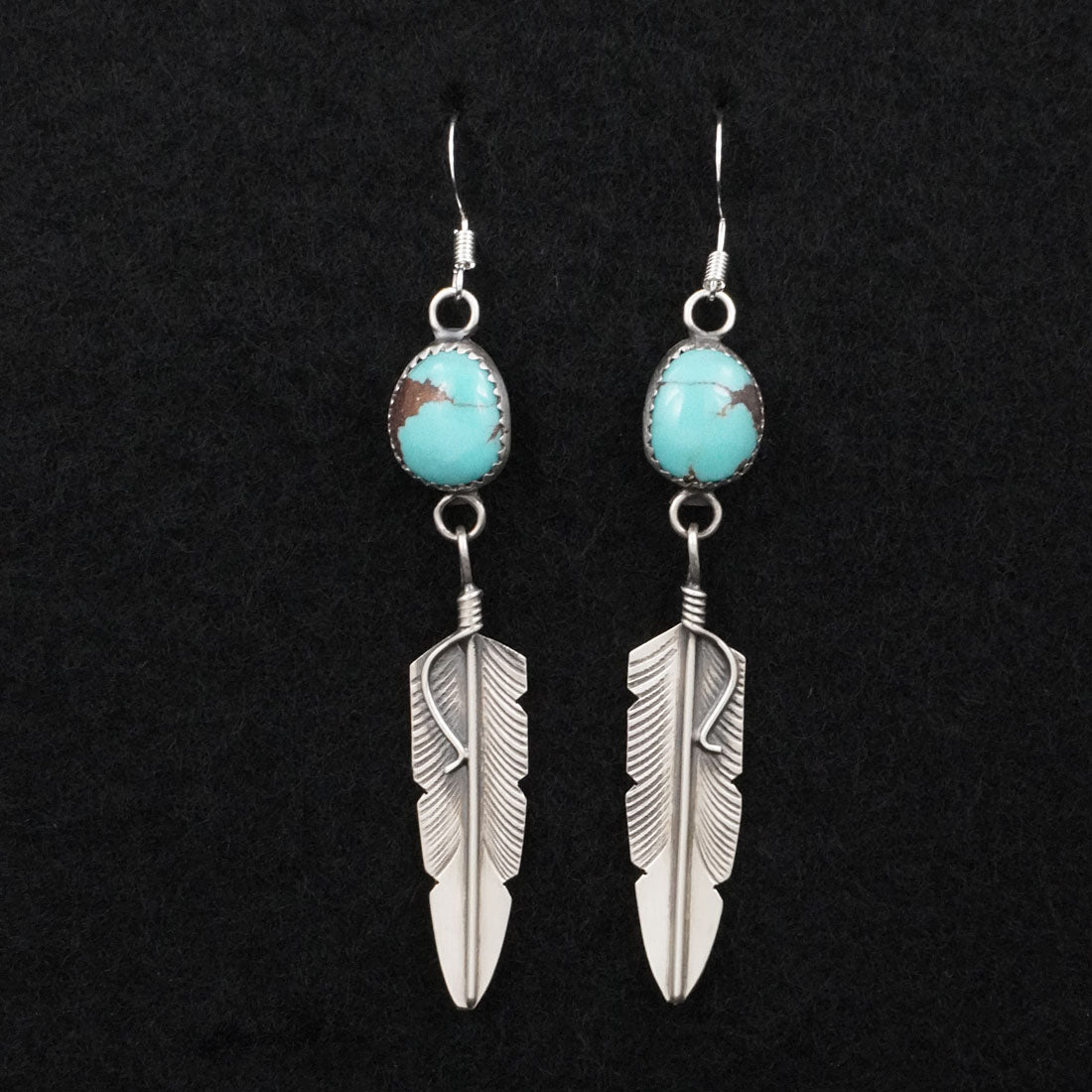 Chris Charley Turquoise & Sterling Silver Earrings