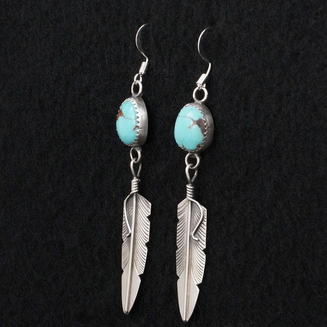 Chris Charley Turquoise & Sterling Silver Earrings