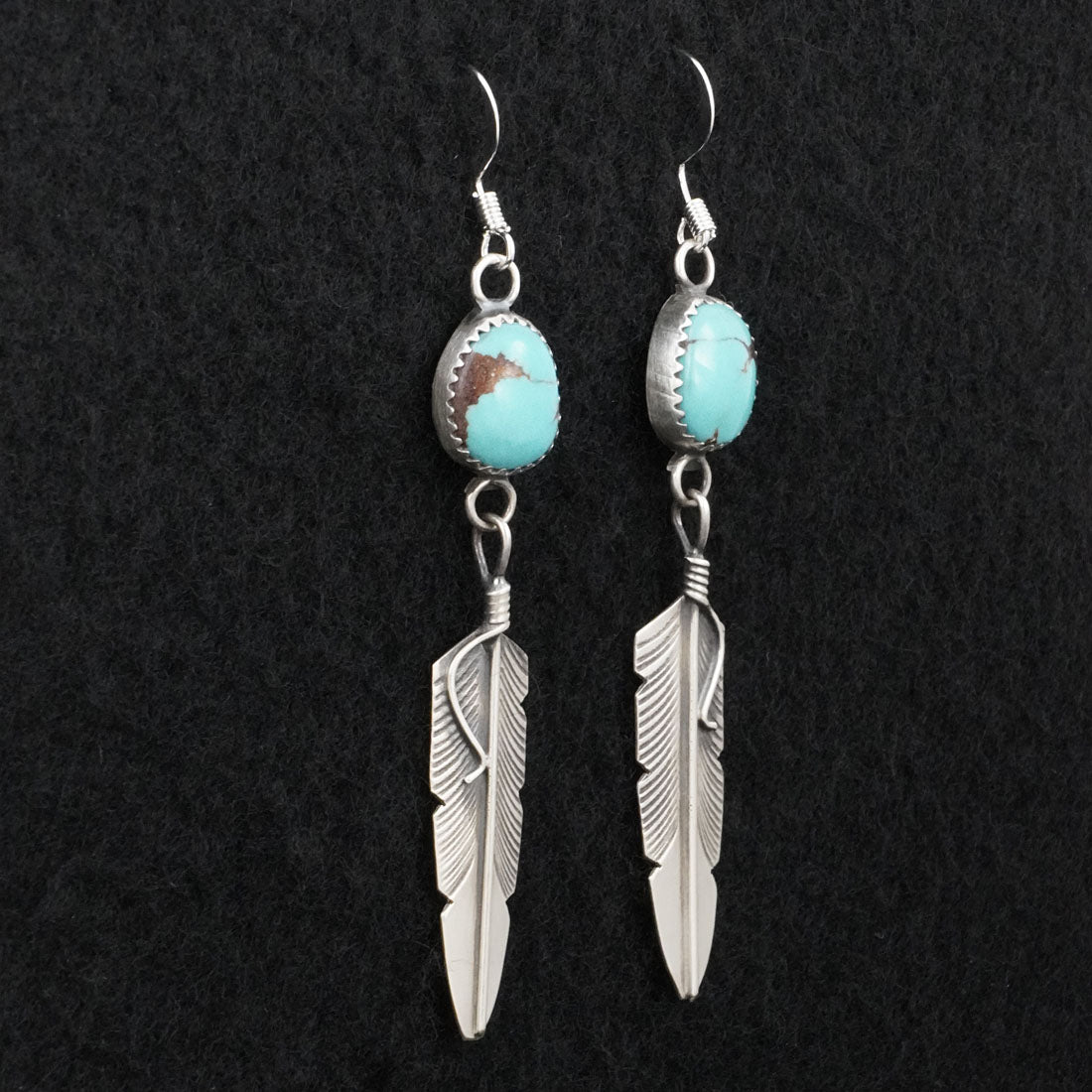 Chris Charley Turquoise & Sterling Silver Earrings