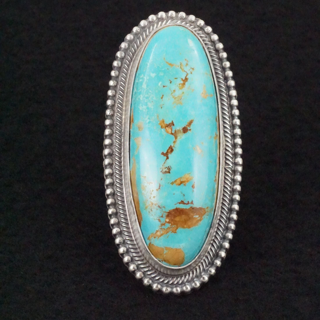 Randy Boyd Turquoise & Sterling Silver Ring Size 8.5