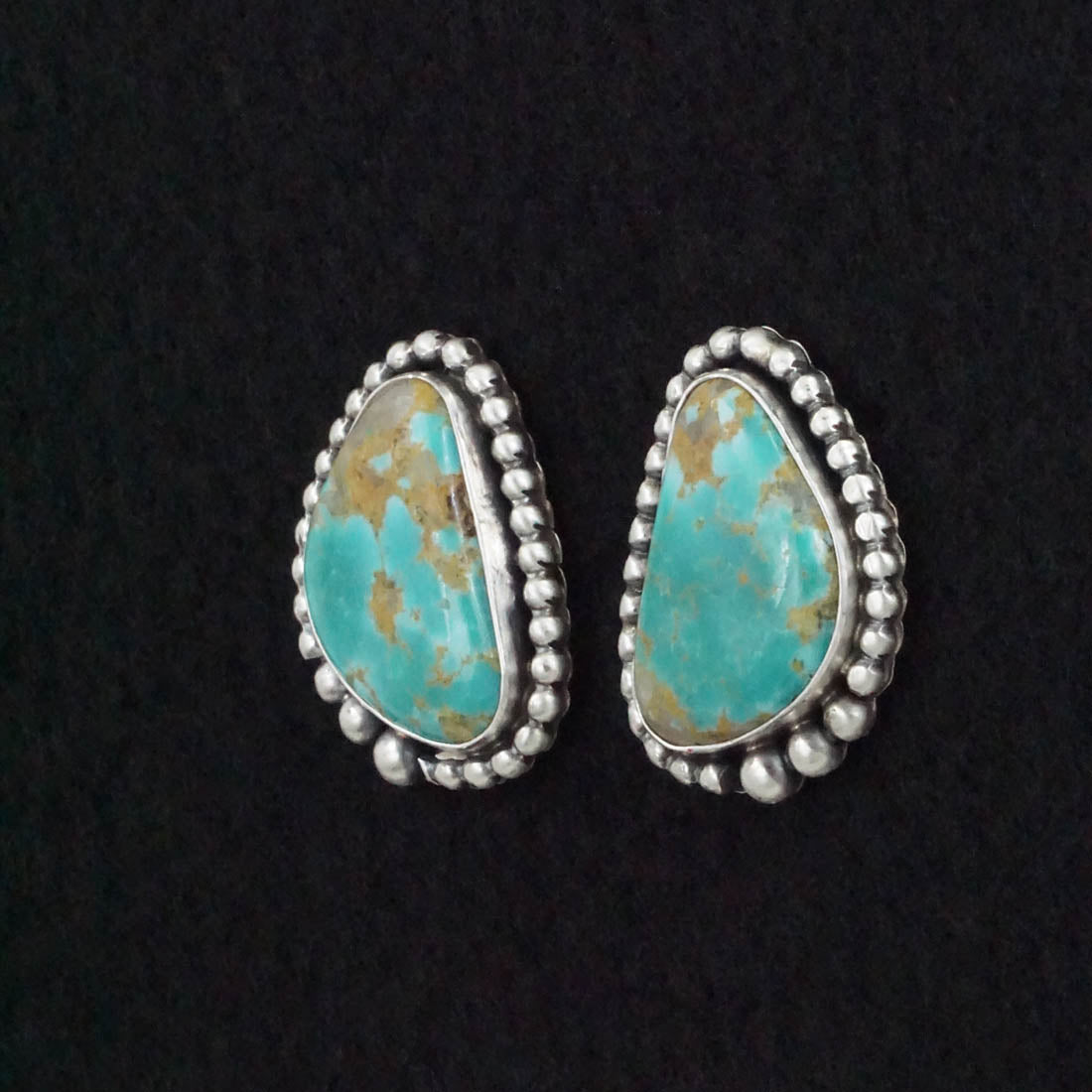 Betty Tom Turquoise & Sterling Silver Earrings