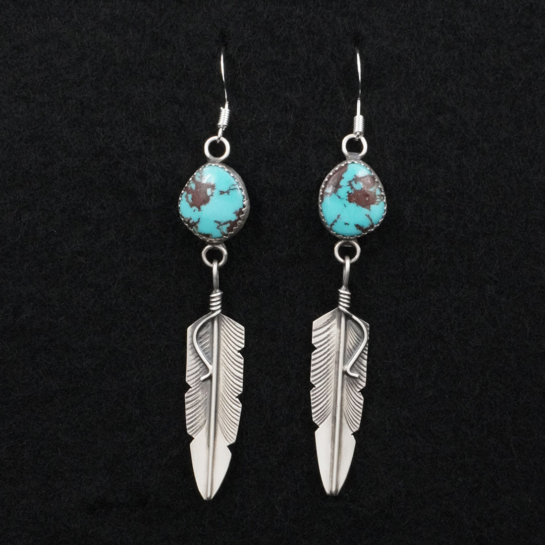 Chris Charley Turquoise & Sterling Silver Earrings
