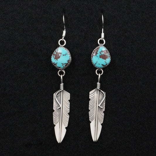Chris Charley Turquoise & Sterling Silver Earrings