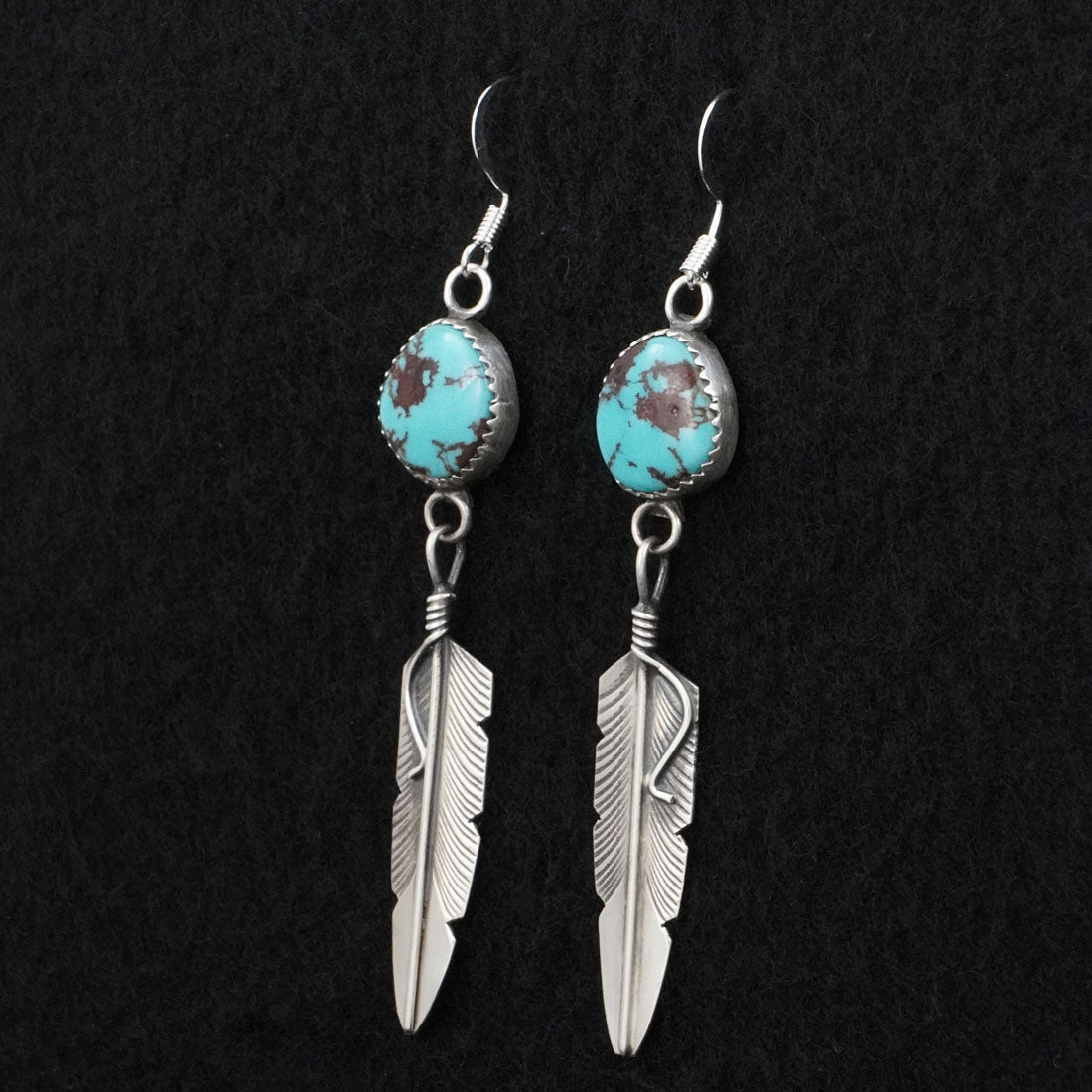 Chris Charley Turquoise & Sterling Silver Earrings