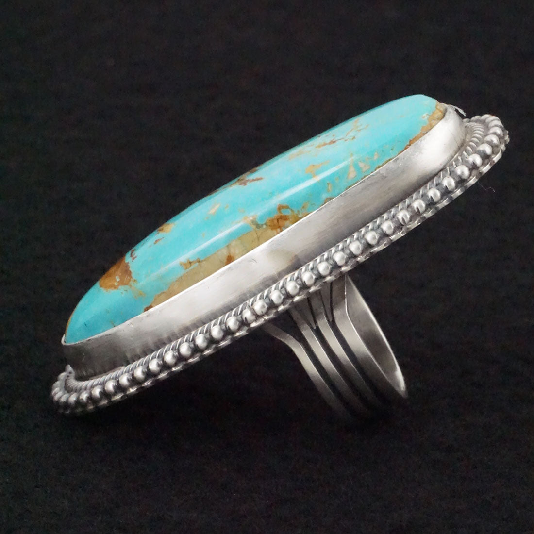 Randy Boyd Turquoise & Sterling Silver Ring Size 8.5