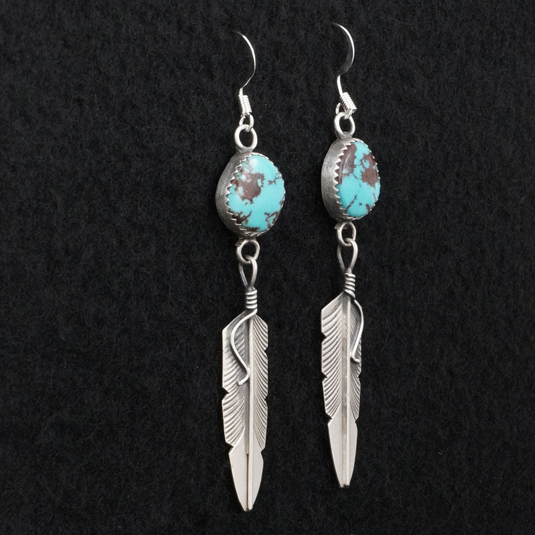Chris Charley Turquoise & Sterling Silver Earrings