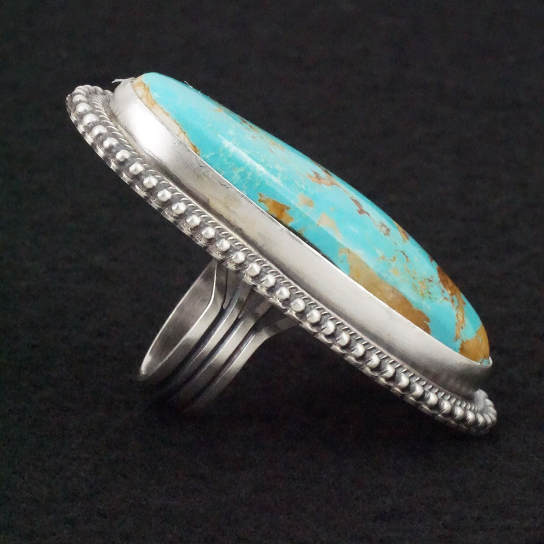 Randy Boyd Turquoise & Sterling Silver Ring Size 8.5