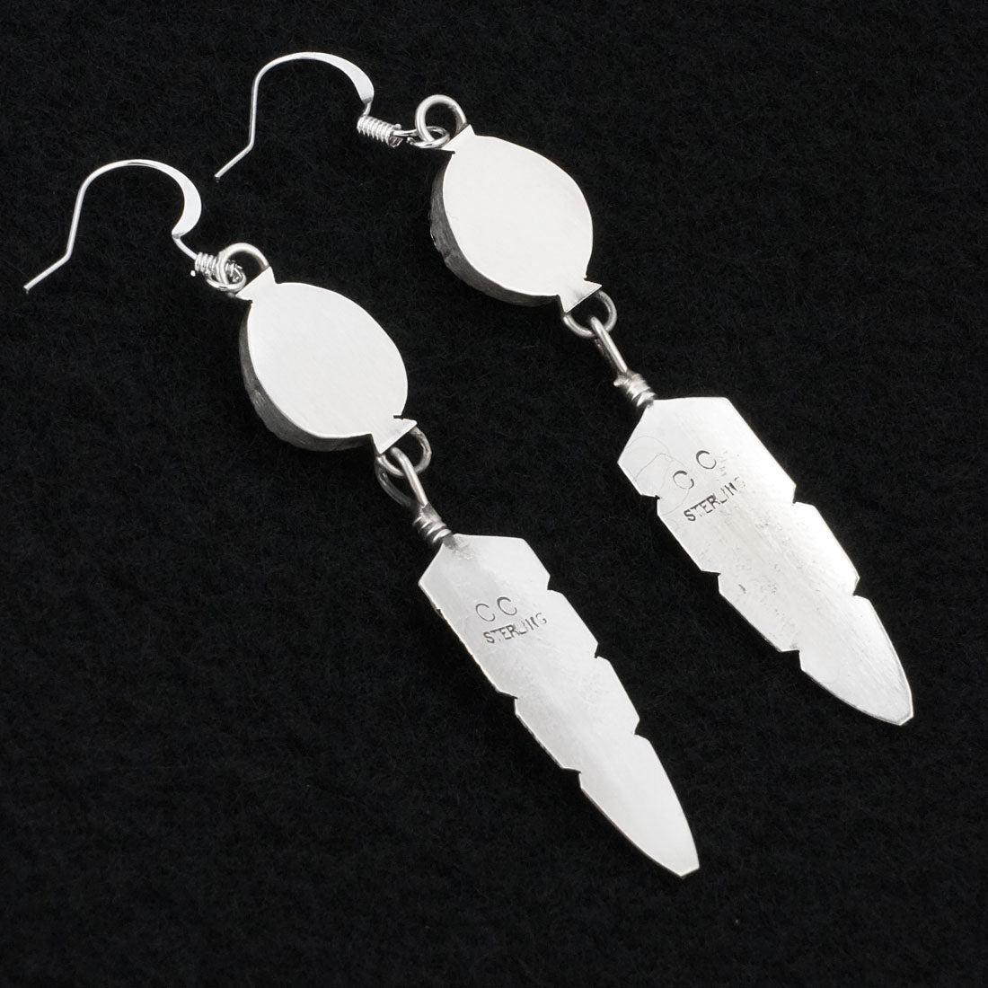 Chris Charley Turquoise & Sterling Silver Earrings