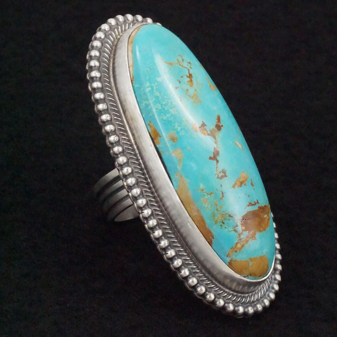 Randy Boyd Turquoise & Sterling Silver Ring Size 8.5