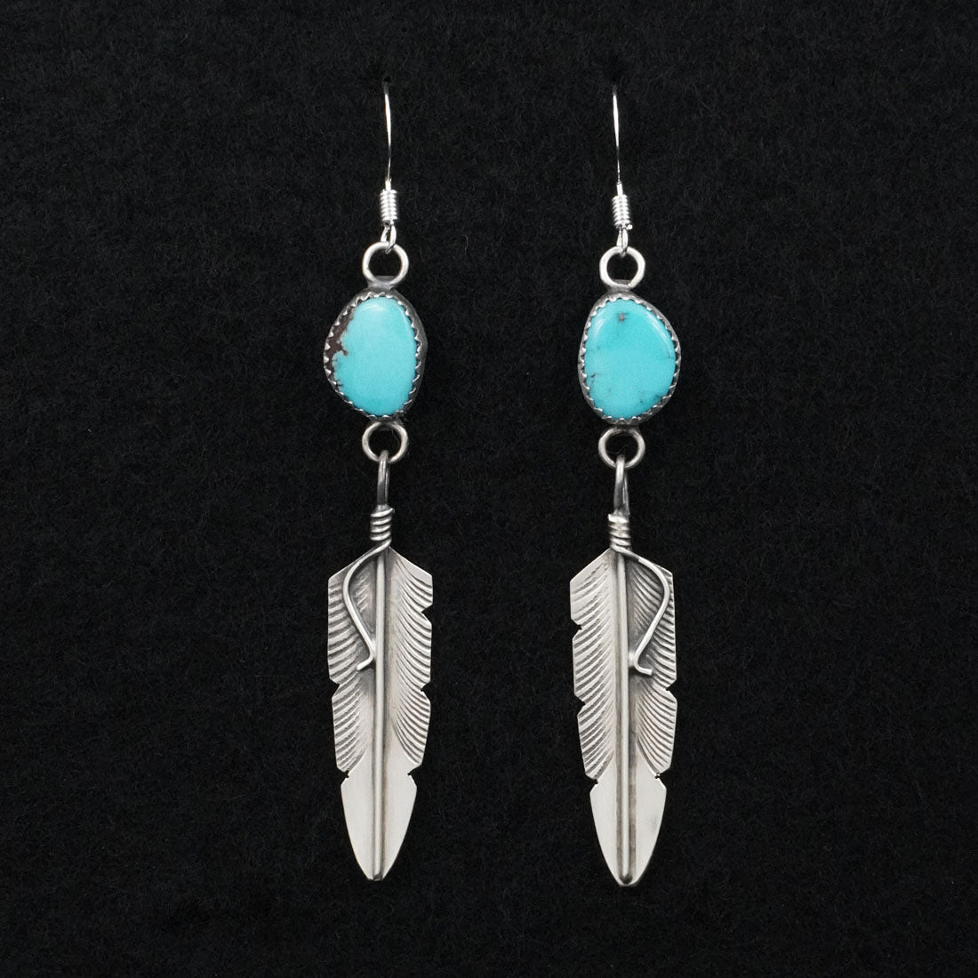 Chris Charley Turquoise & Sterling Silver Earrings