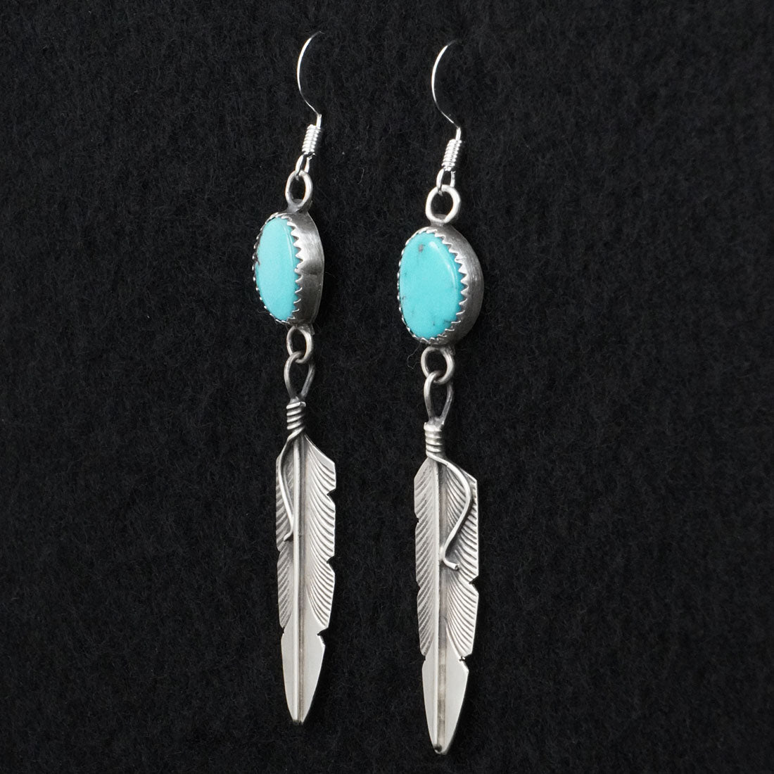 Chris Charley Turquoise & Sterling Silver Earrings