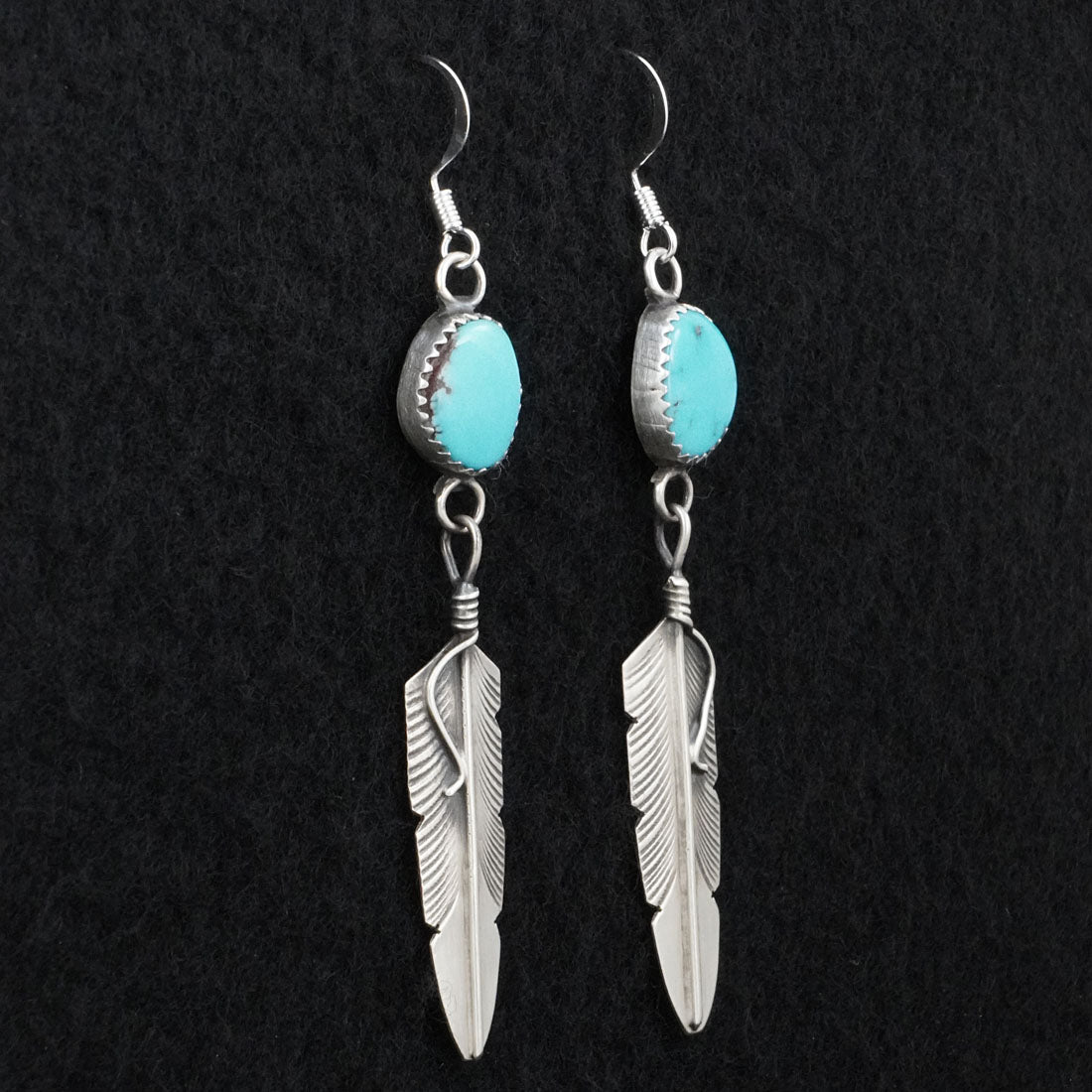 Chris Charley Turquoise & Sterling Silver Earrings