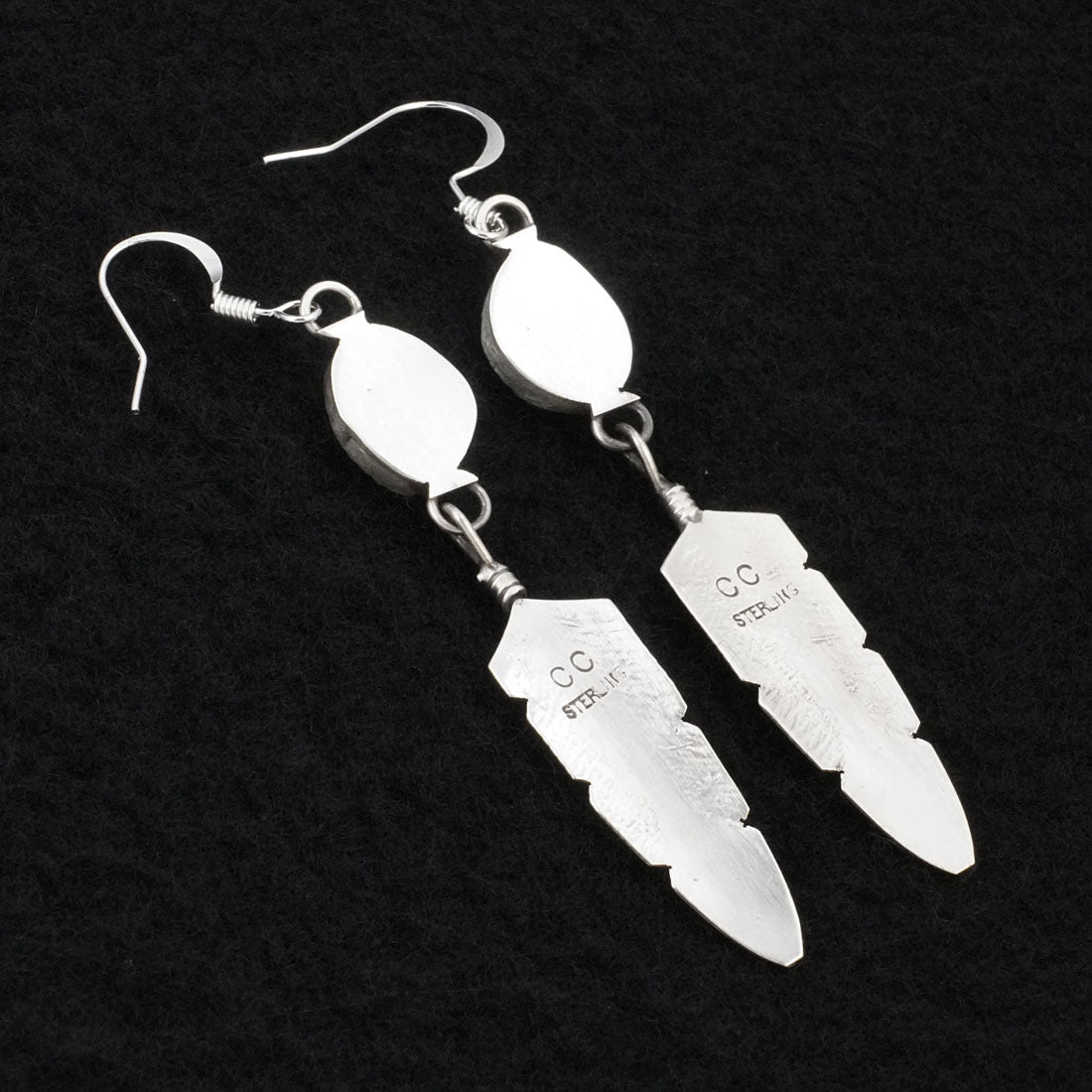 Chris Charley Turquoise & Sterling Silver Earrings