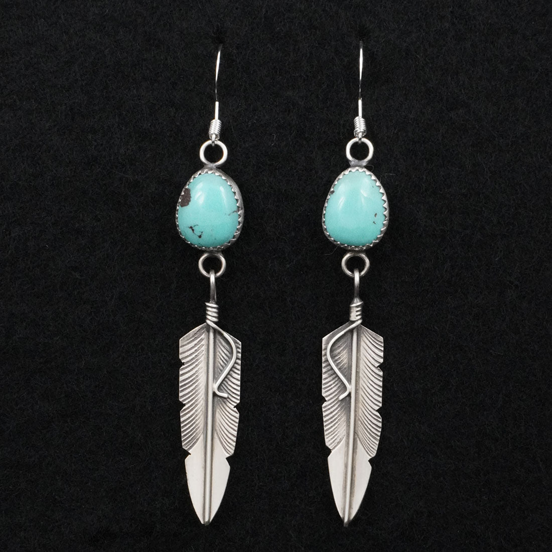 Chris Charley Turquoise & Sterling Silver Earrings