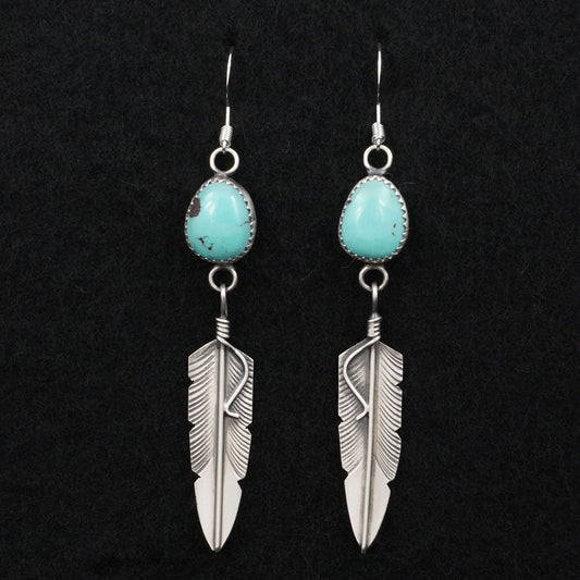 Chris Charley Turquoise & Sterling Silver Earrings
