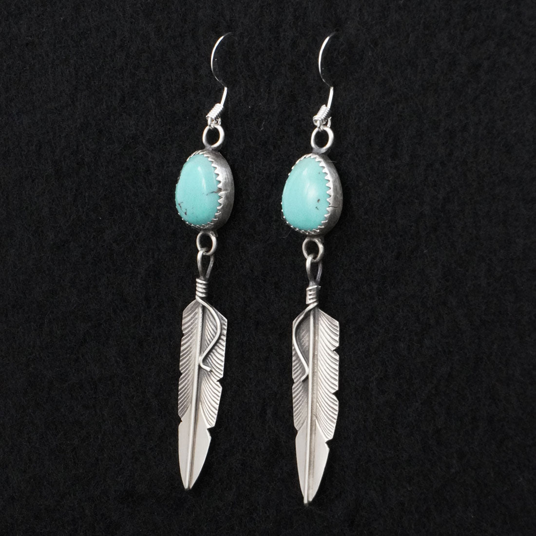Chris Charley Turquoise & Sterling Silver Earrings