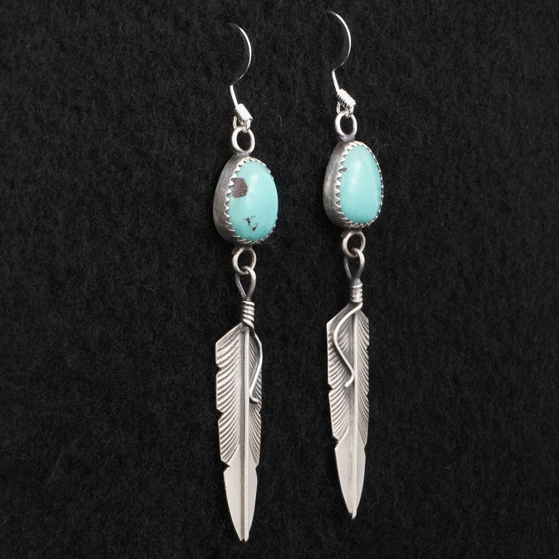Chris Charley Turquoise & Sterling Silver Earrings