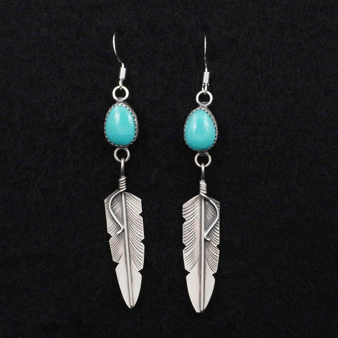 Chris Charley Turquoise & Sterling Silver Earrings