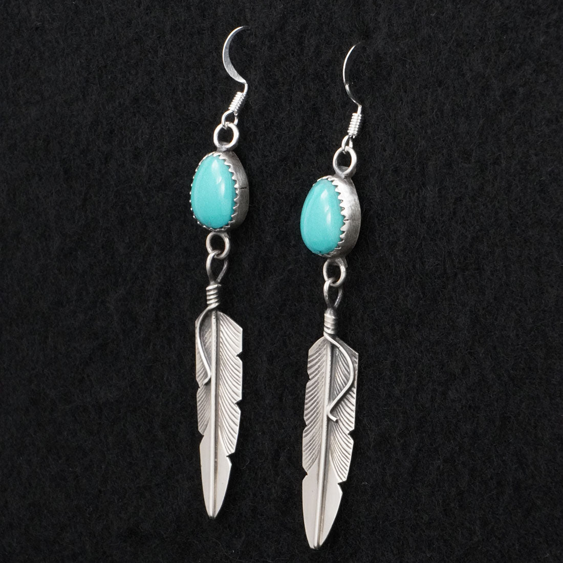 Chris Charley Turquoise & Sterling Silver Earrings