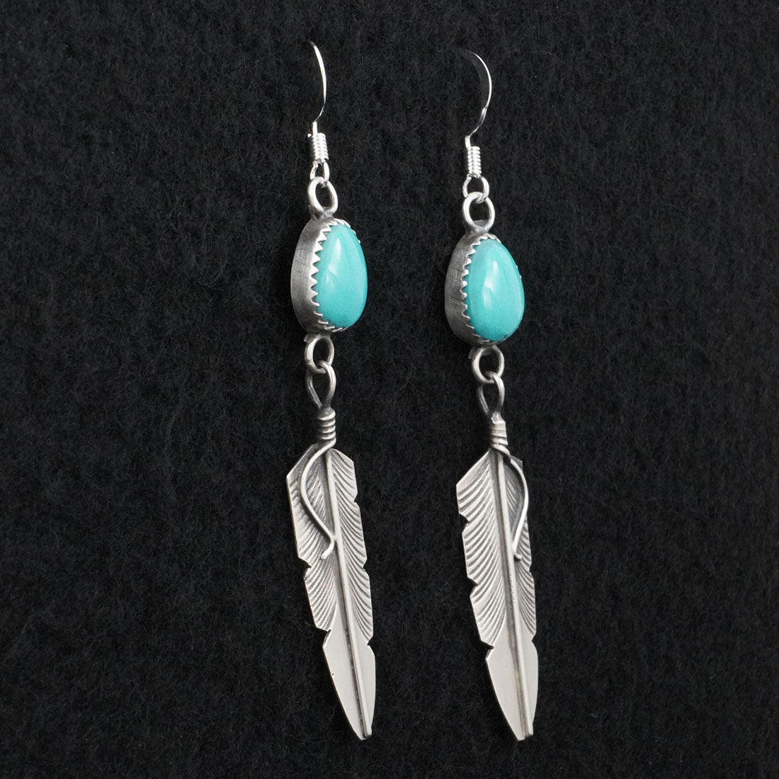 Chris Charley Turquoise & Sterling Silver Earrings
