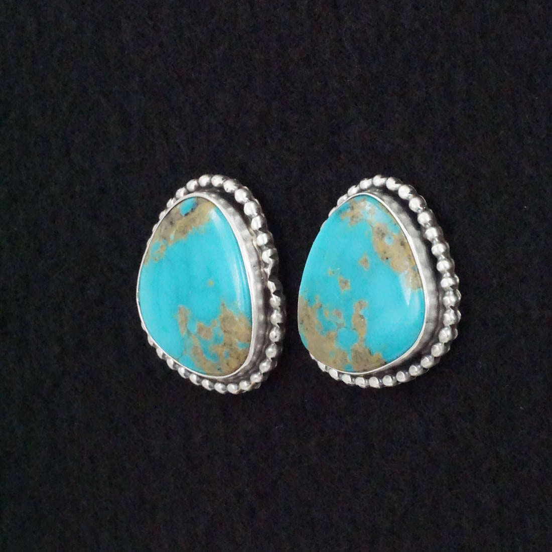 Betty Tom Turquoise & Sterling Silver Earrings