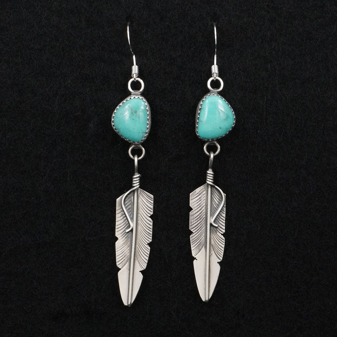 Chris Charley Turquoise & Sterling Silver Earrings