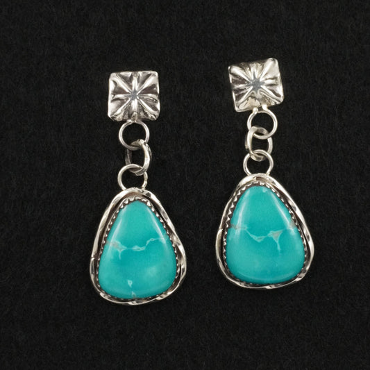 Ernest Hawthorne Turquoise & Sterling Silver Earrings
