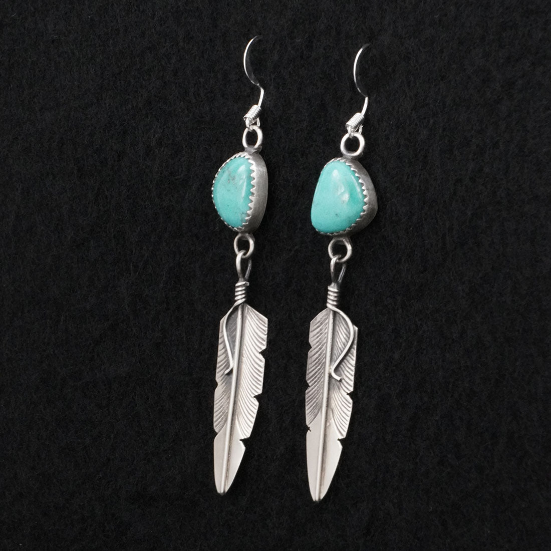 Chris Charley Turquoise & Sterling Silver Earrings