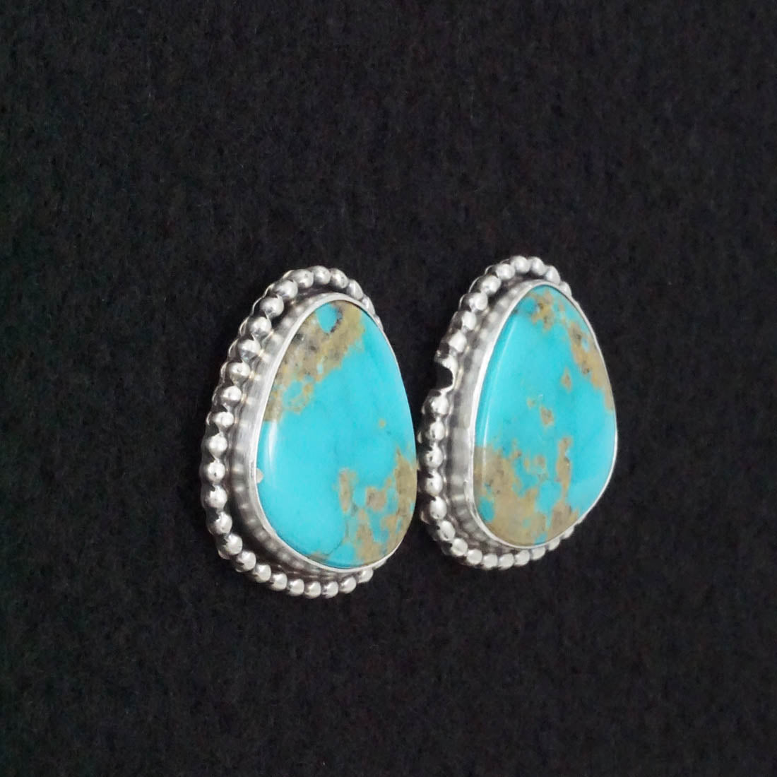 Betty Tom Turquoise & Sterling Silver Earrings