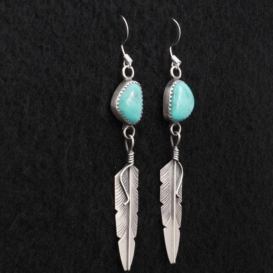 Chris Charley Turquoise & Sterling Silver Earrings