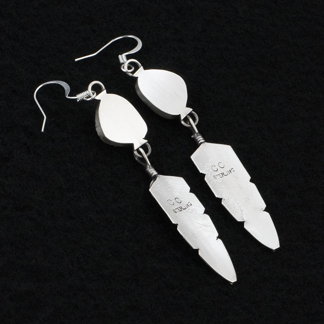 Chris Charley Turquoise & Sterling Silver Earrings