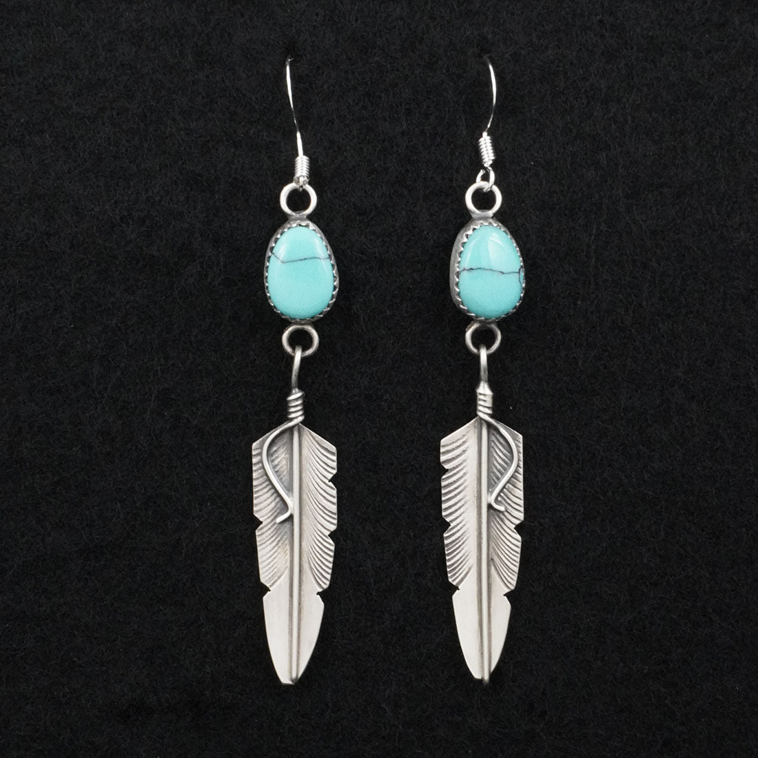 Chris Charley Turquoise & Sterling Silver Earrings