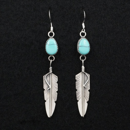 Chris Charley Turquoise & Sterling Silver Earrings