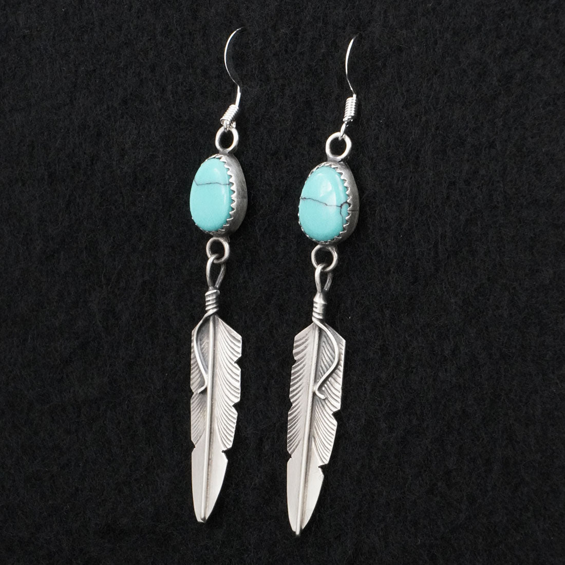 Chris Charley Turquoise & Sterling Silver Earrings