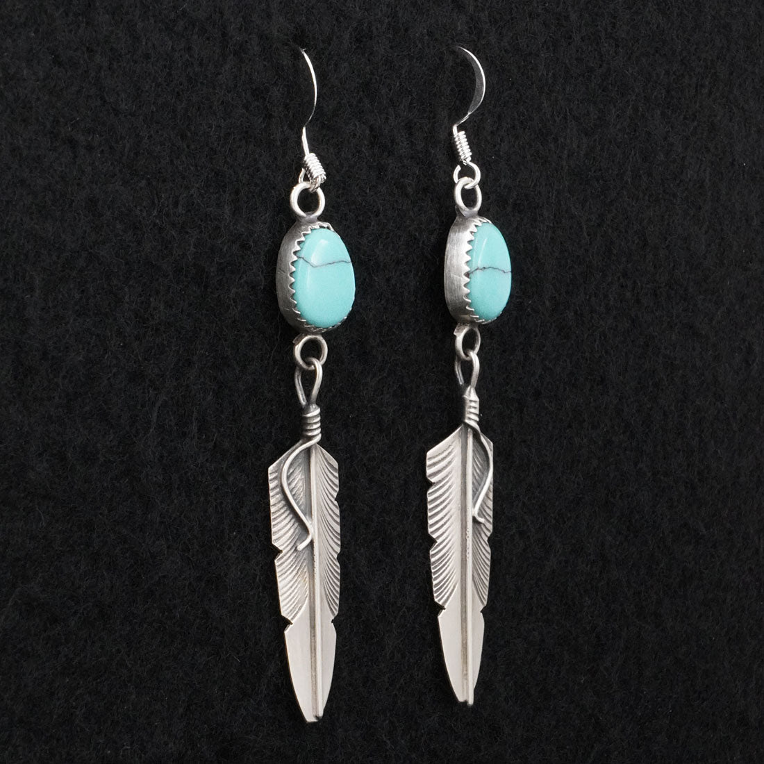 Chris Charley Turquoise & Sterling Silver Earrings