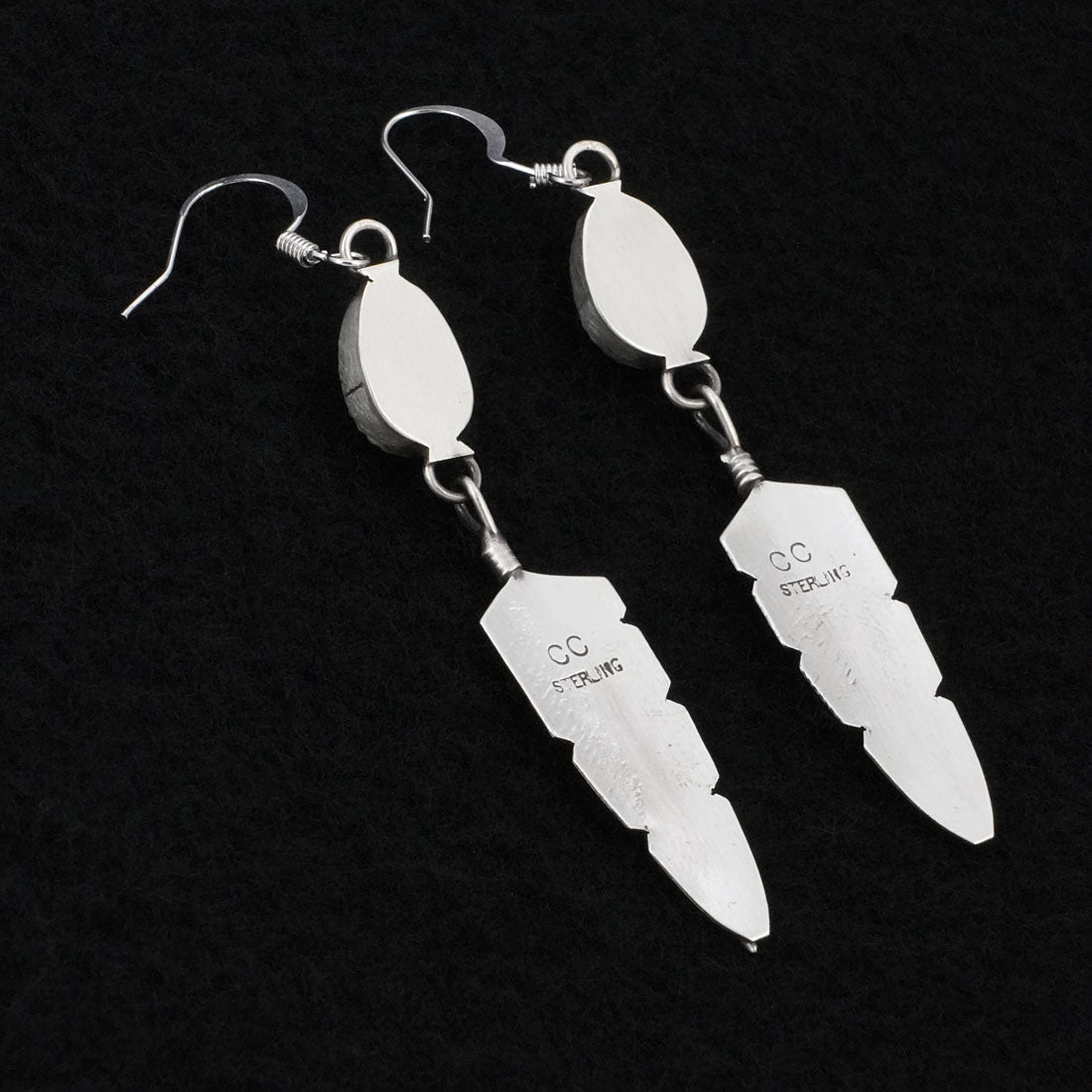 Chris Charley Turquoise & Sterling Silver Earrings