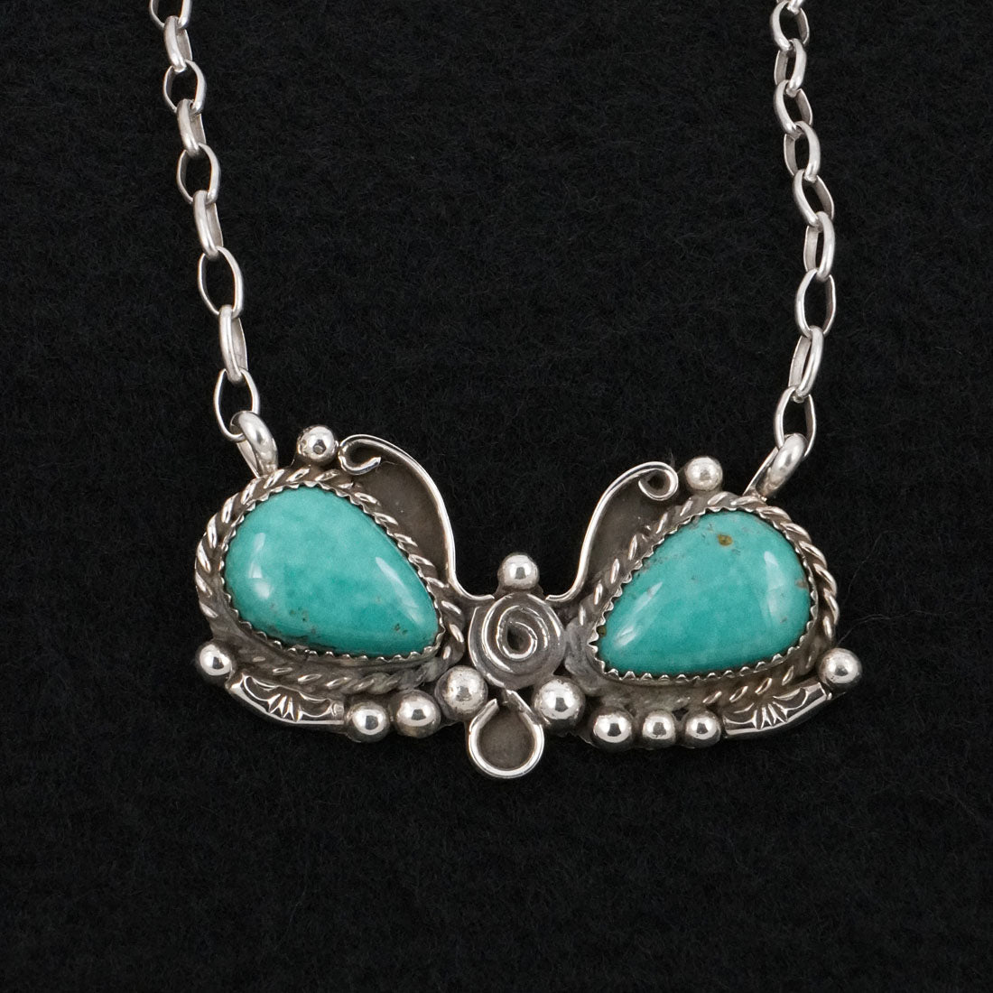 Phil Nez Turquoise & Sterling Silver Necklace