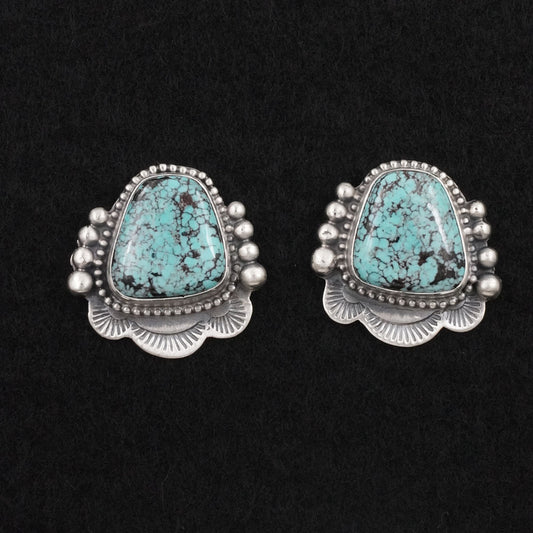 Bobby Johnson Turquoise & Sterling Silver Earrings