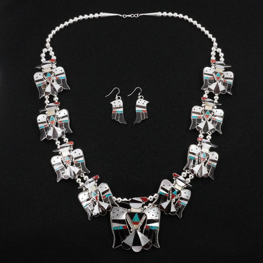 Bobby & Corraine Shack Multi-Stone & Sterling Silver Necklace Set