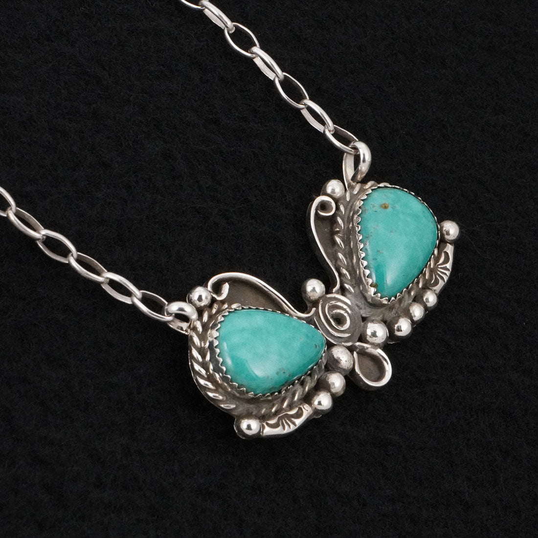 Phil Nez Turquoise & Sterling Silver Necklace