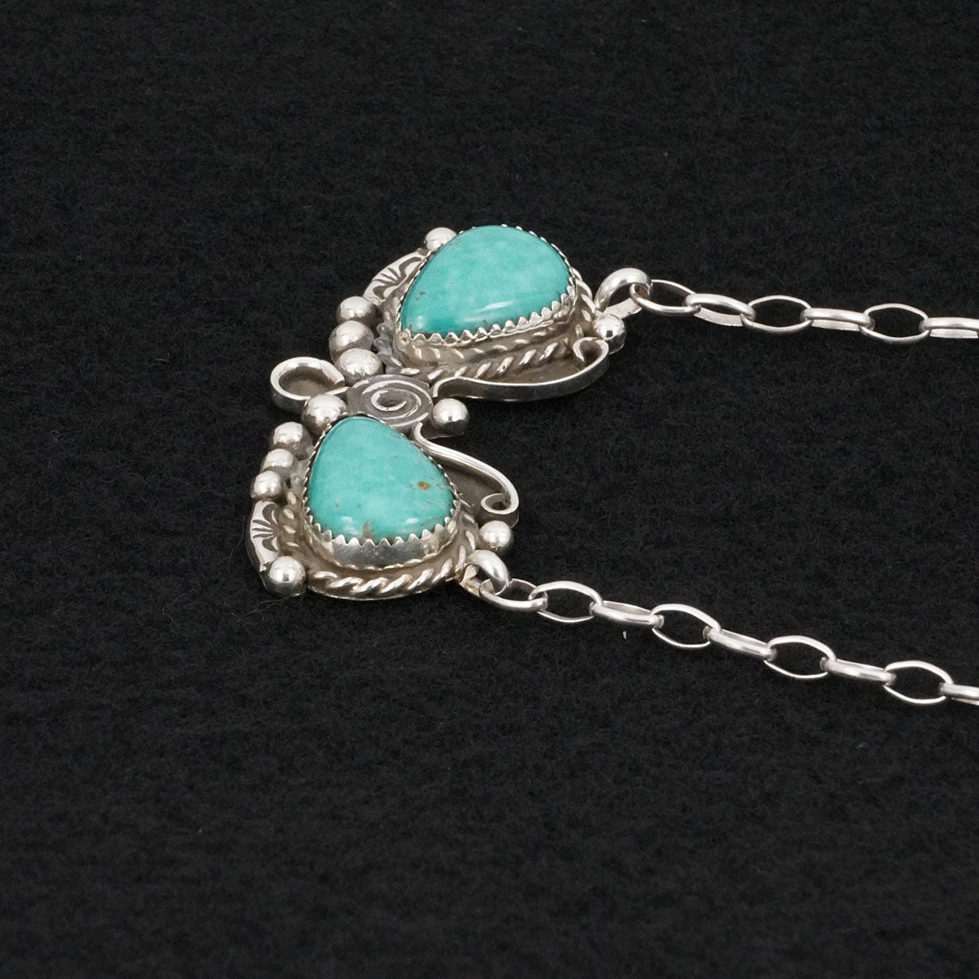 Phil Nez Turquoise & Sterling Silver Necklace