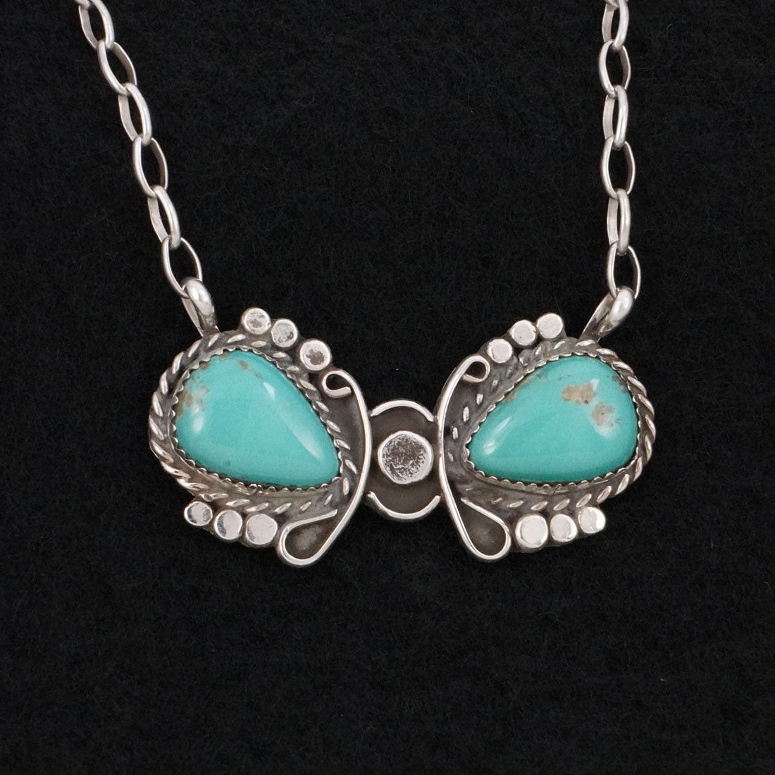Phil Nez Turquoise & Sterling Silver Necklace