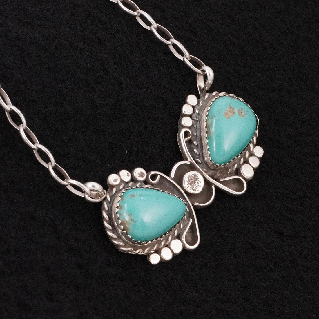 Phil Nez Turquoise & Sterling Silver Necklace