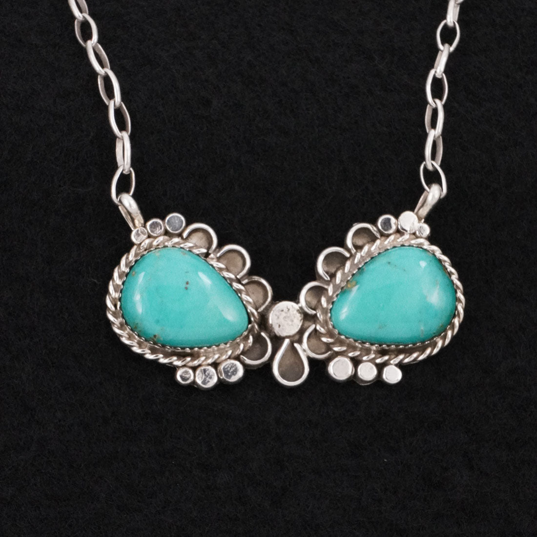 Phil Nez Turquoise & Sterling Silver Necklace